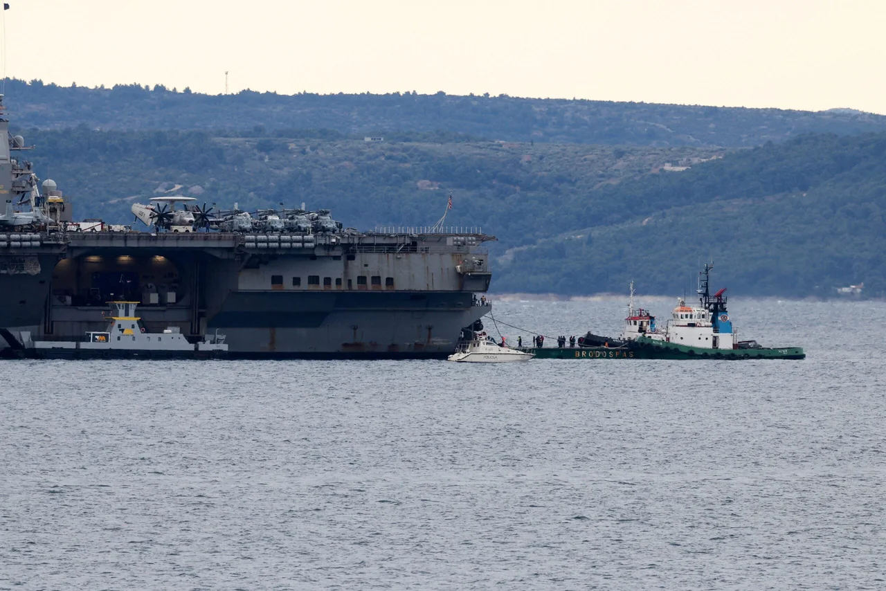 US Carrier Ford Arrives In Croatia For Repairs