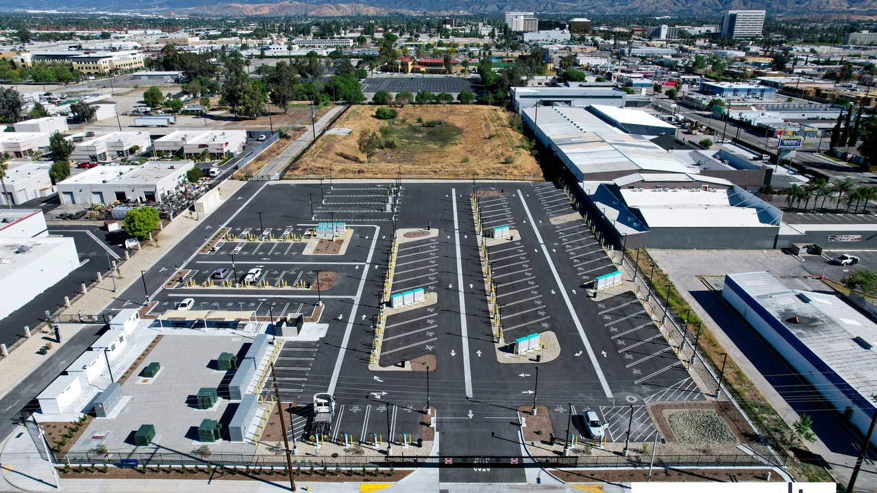 EV Realty Opens Major Truck Charging Hub in San Bernardino