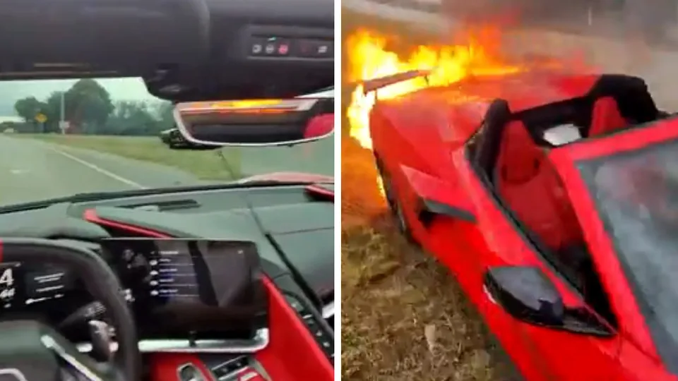 Chevy Corvette Stingray Owner Witnesses Car Spontaneously Combust in Bizarre Incident - image 2