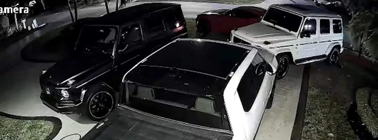 Chevy Camaro Crashes into Mercedes G-Wagen in Bizarre Incident