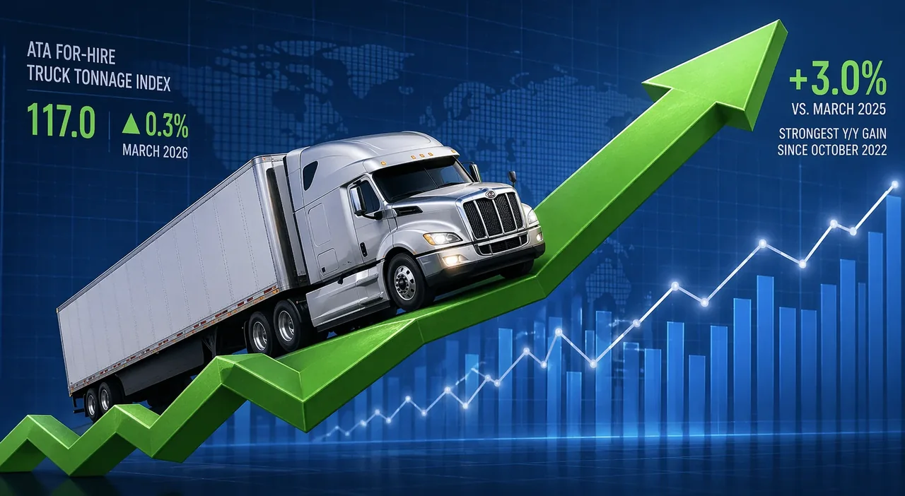Trucking Tonnage Sees Strongest Annual Gain Since 2022