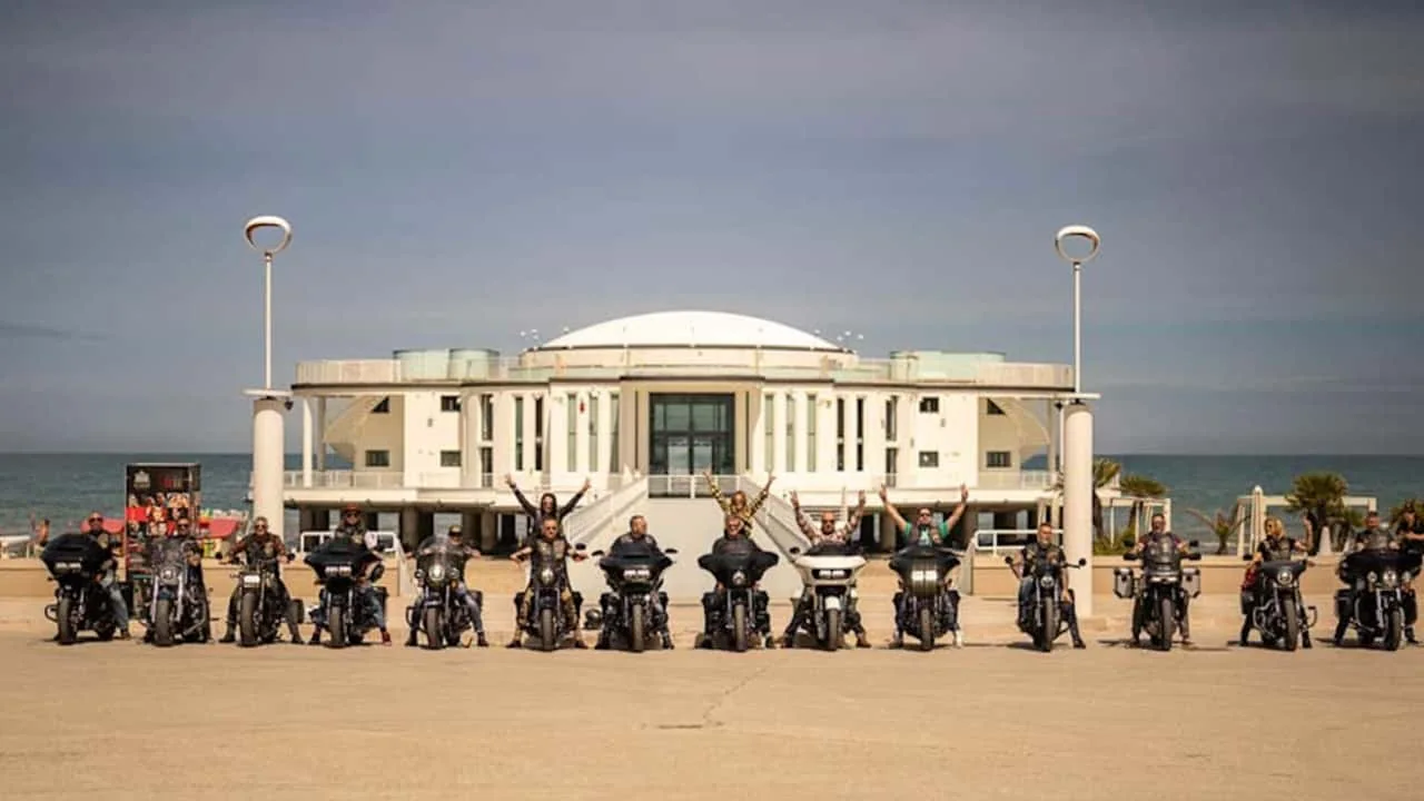 Motorcycle Festival Takes Over Italian Beach Town