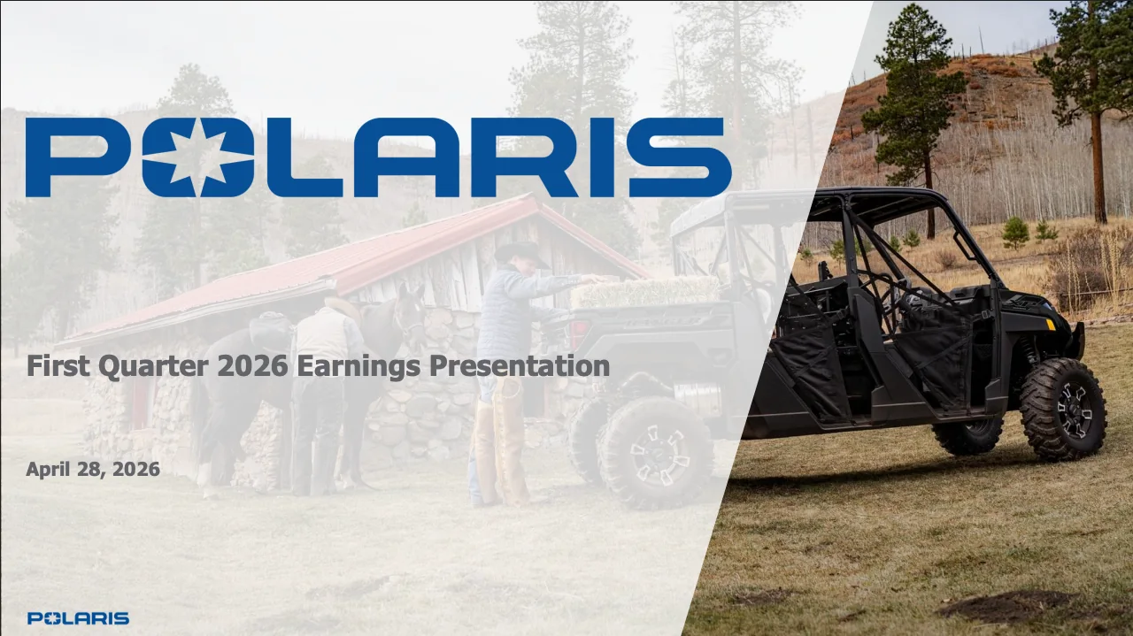 Polaris Q1 Sales Show Improved Inventory Balance and Utility Demand