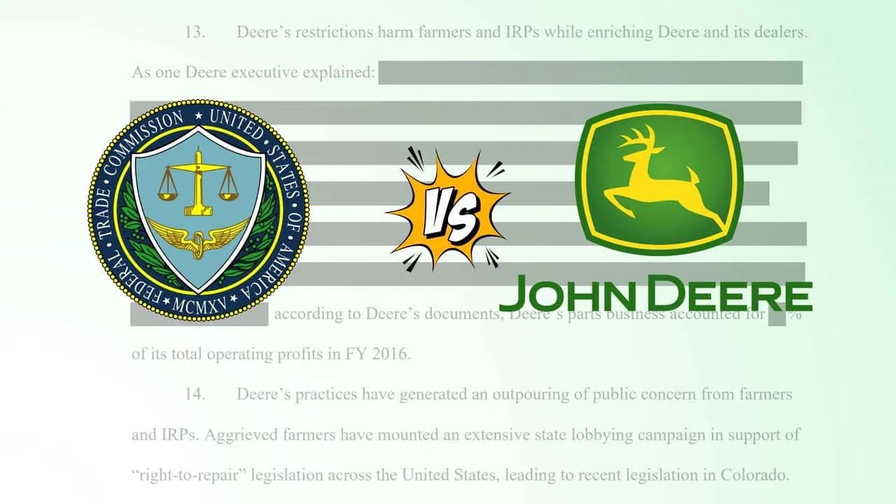 Deere Settles Right-To-Repair Lawsuit for $99 Million
