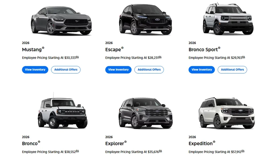 Ford Employee Pricing Returns for 2025 Models - image 2