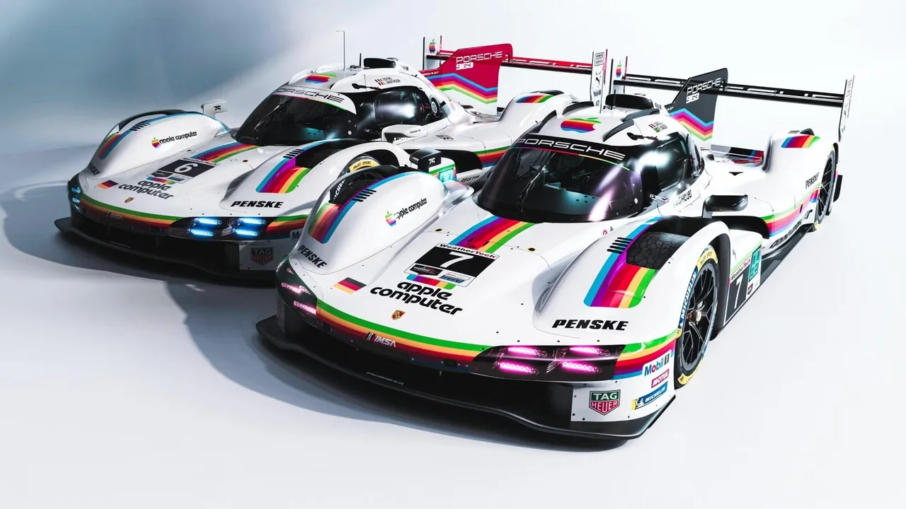 Porsche Celebrates 50 Years of Racing with Vintage Apple Livery