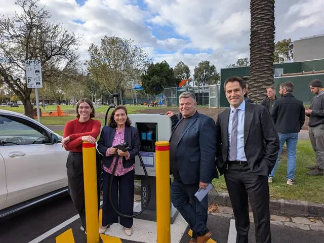 Community Battery Powers Electric Vehicle Charging