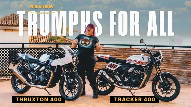 Triumph's Thruxton 400 and Tracker 400 Motorcycles Get Thumbs Up from Reviewer