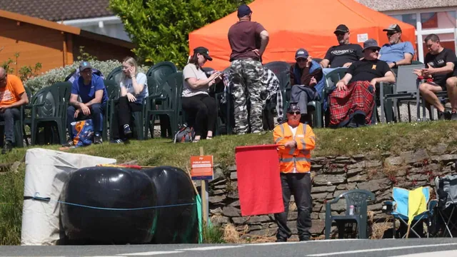 TT Practice Crash Leaves Nine People Injured