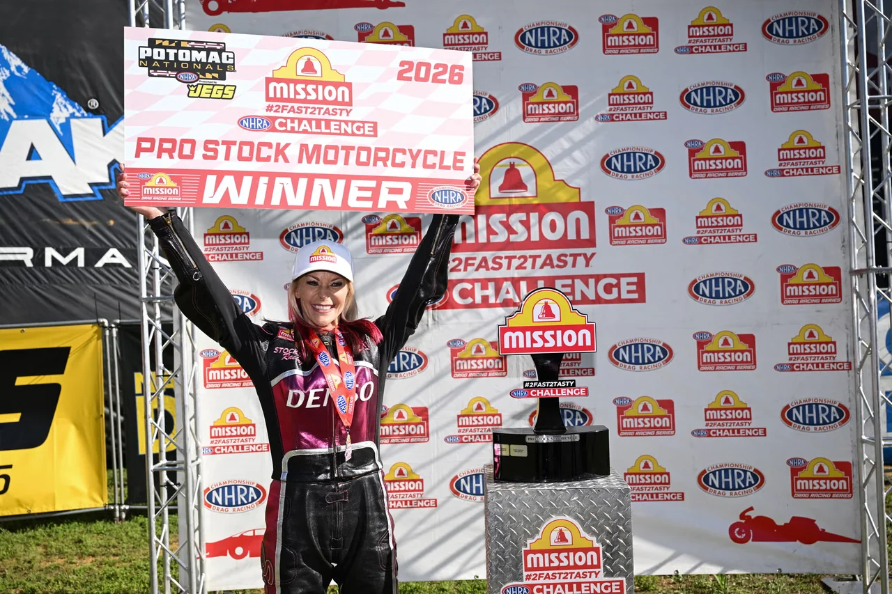 Biker Angie Smith Scores Historic NHRA Victory