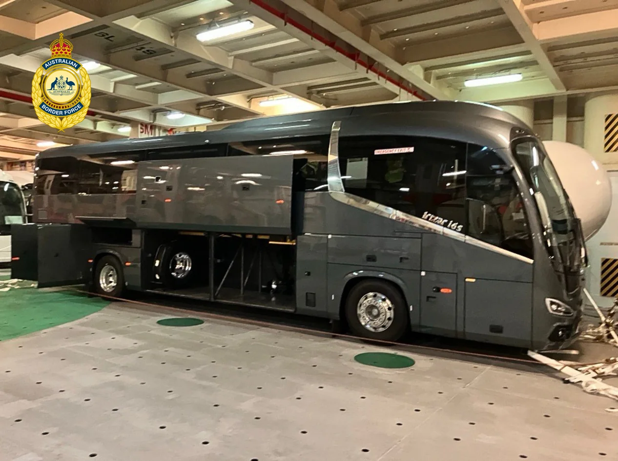 Cocaine Seizure in Luxury Bus