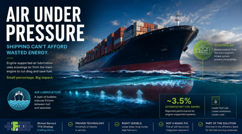 Maritime Innovation: Engine-Supported Air Lubrication