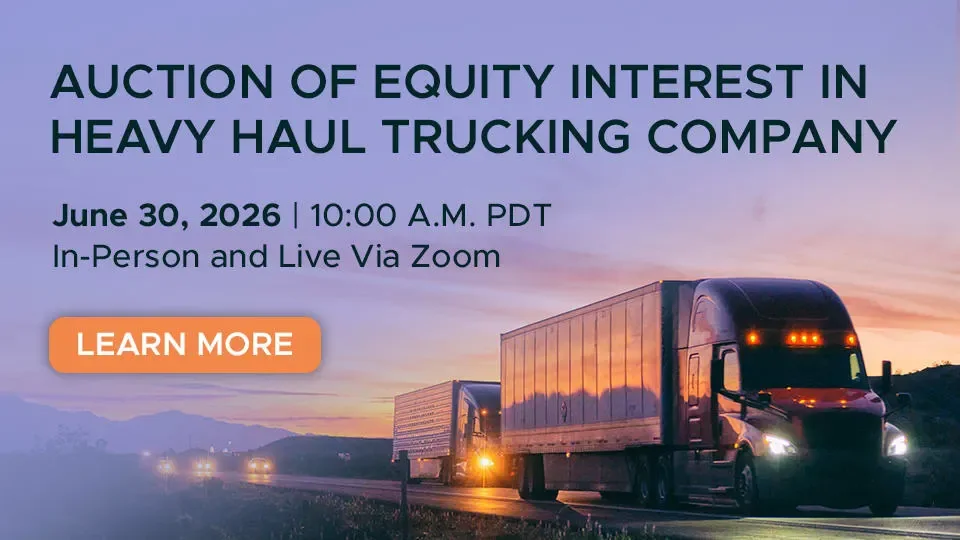 MagnaTrans LLC Equity Auction Set for June 30, 2026