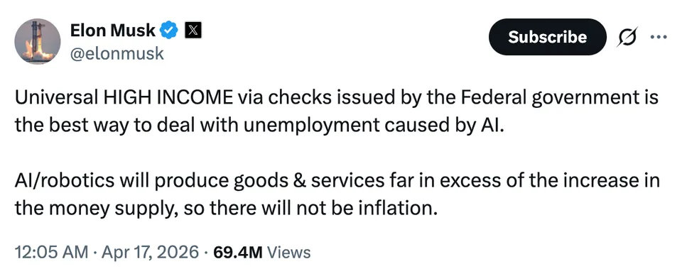 Musk's Universal High Income Plan Raises Eyebrows - image 2