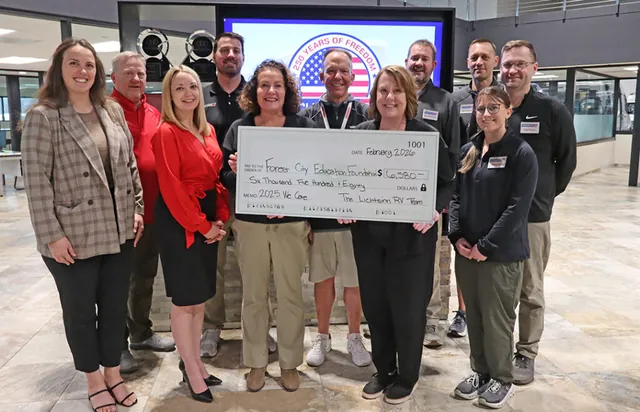 RV Dealership Exceeds $24K Charitable Donation Goal