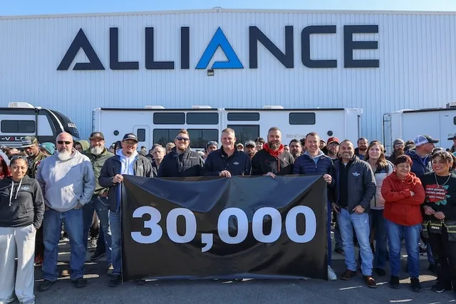 Alliance RV Reaches Milestone of 30,000 Units